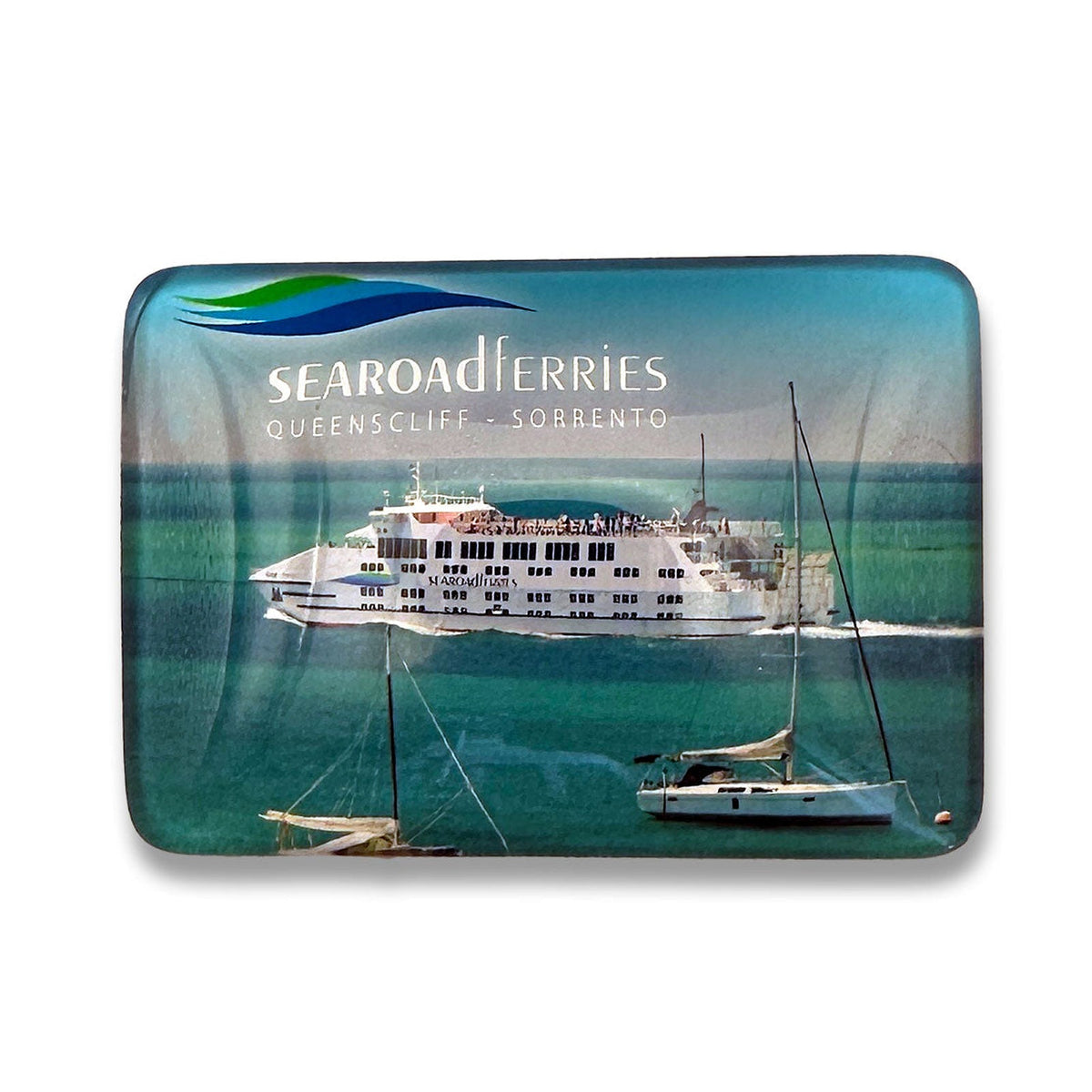 SeaRoad Ferries Aqua – Glass Magnet
