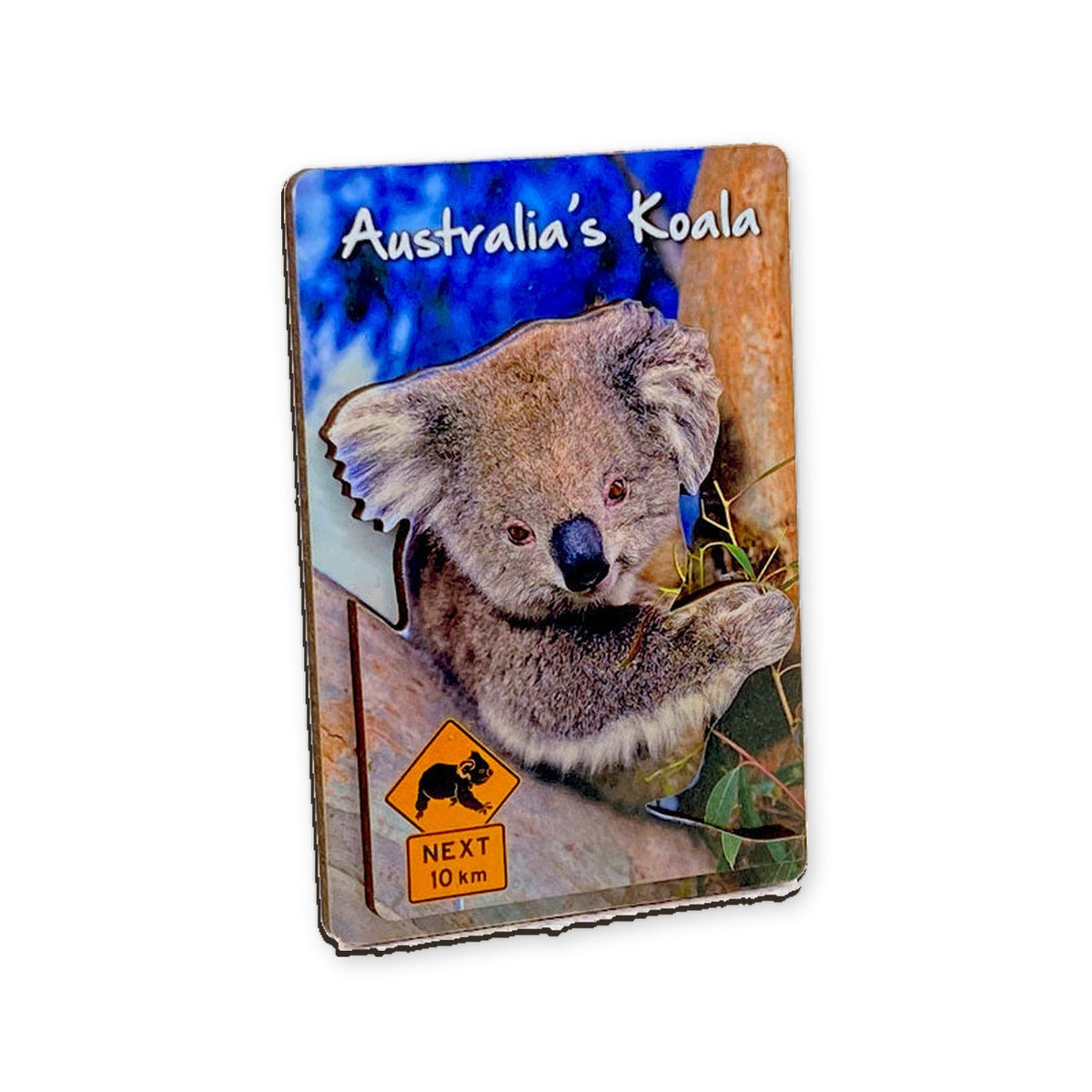 Koala & sign - 3D Wooden Magnet (s)