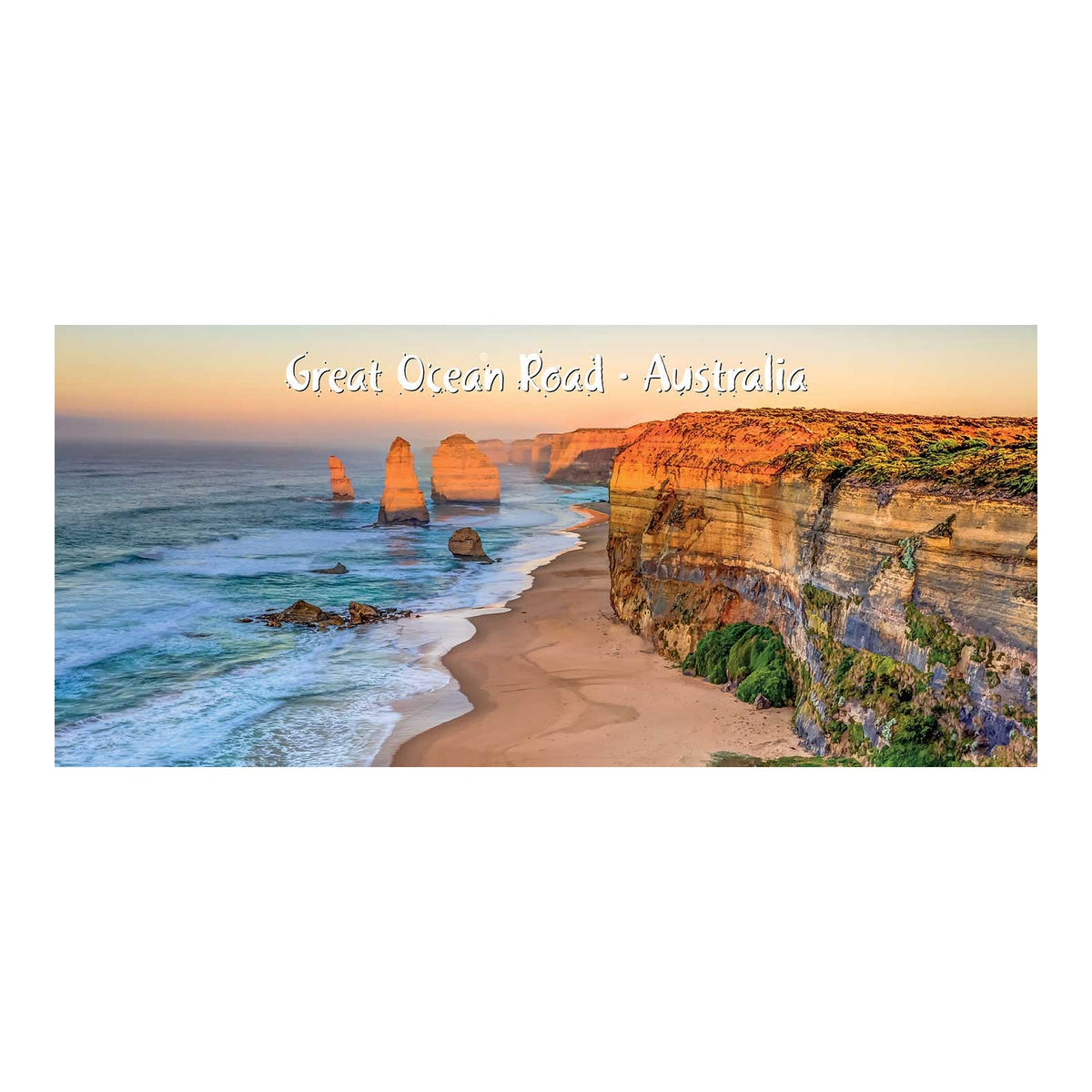 Orange Sunrise - Pano Metal Magnet