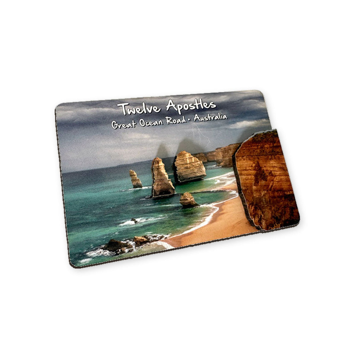 12 Apostles lightning/storm grey sky - 3D Wood (s)
