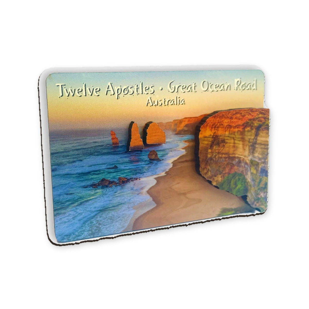 12 Apostles Sunrise Orange - 3D Wooden Magnet (s)