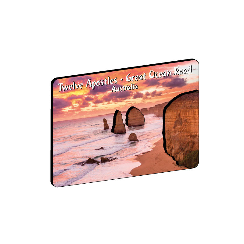 12 Apostles Pink Sunset – 3D Wood (s)