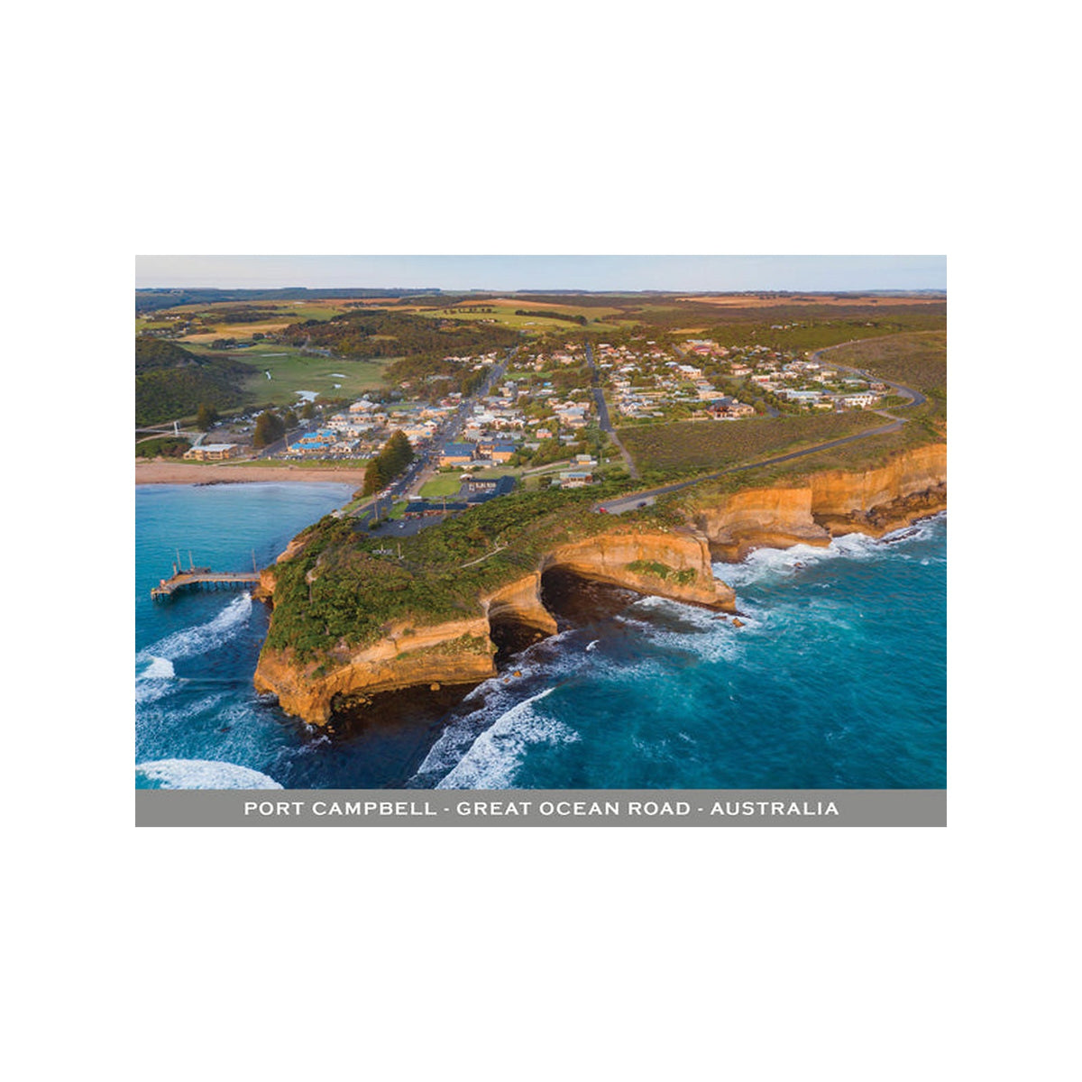 Port Campbell Aerial - Continental Postcard