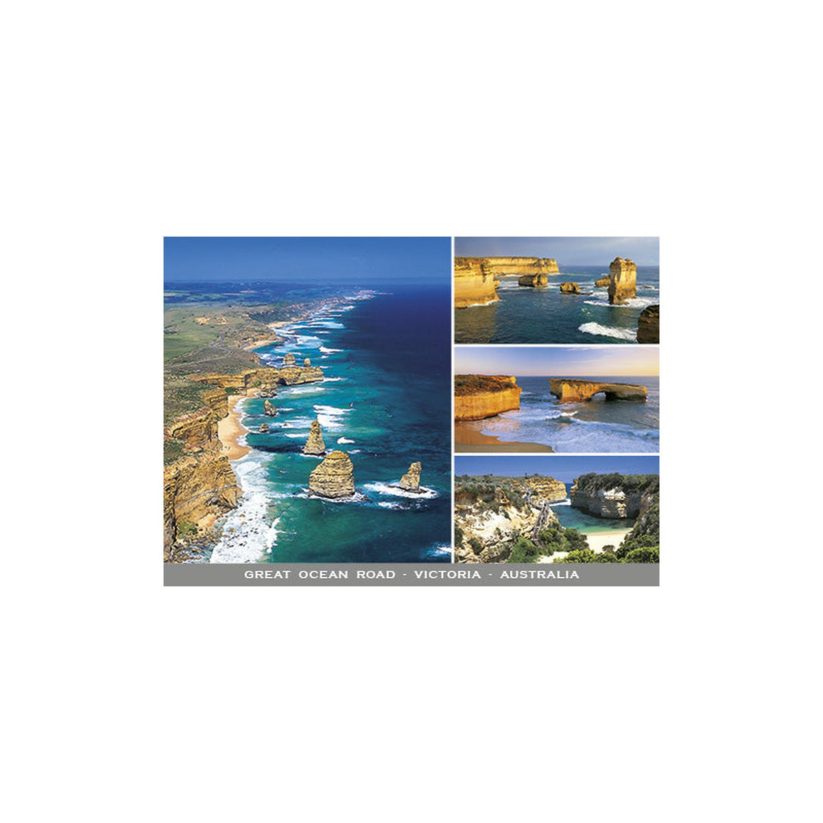 12 Apostles - 4 Scene - Continental Postcard