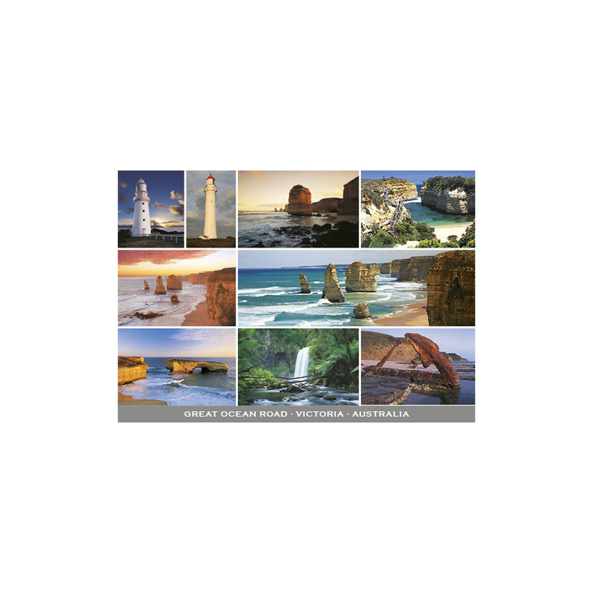 Great Ocean Road - 9 Scene - Continental Postcard