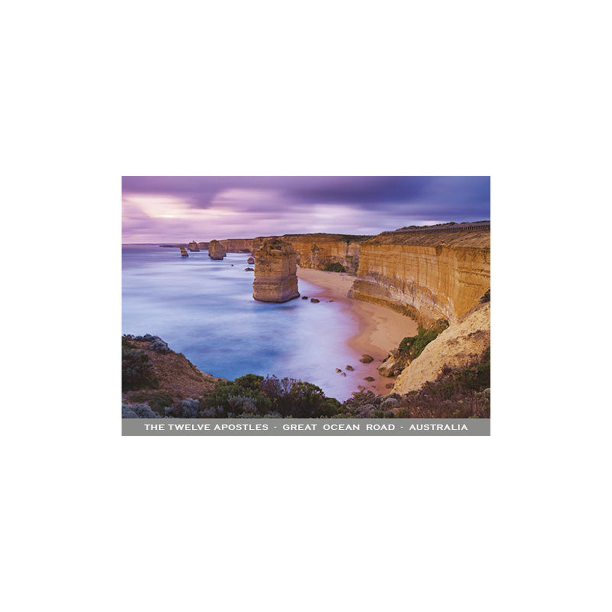 12 Apostles - Purple Sunset - Continental Postcard