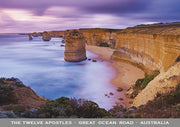 12 Apostles - Purple Sunset - Continental Postcard