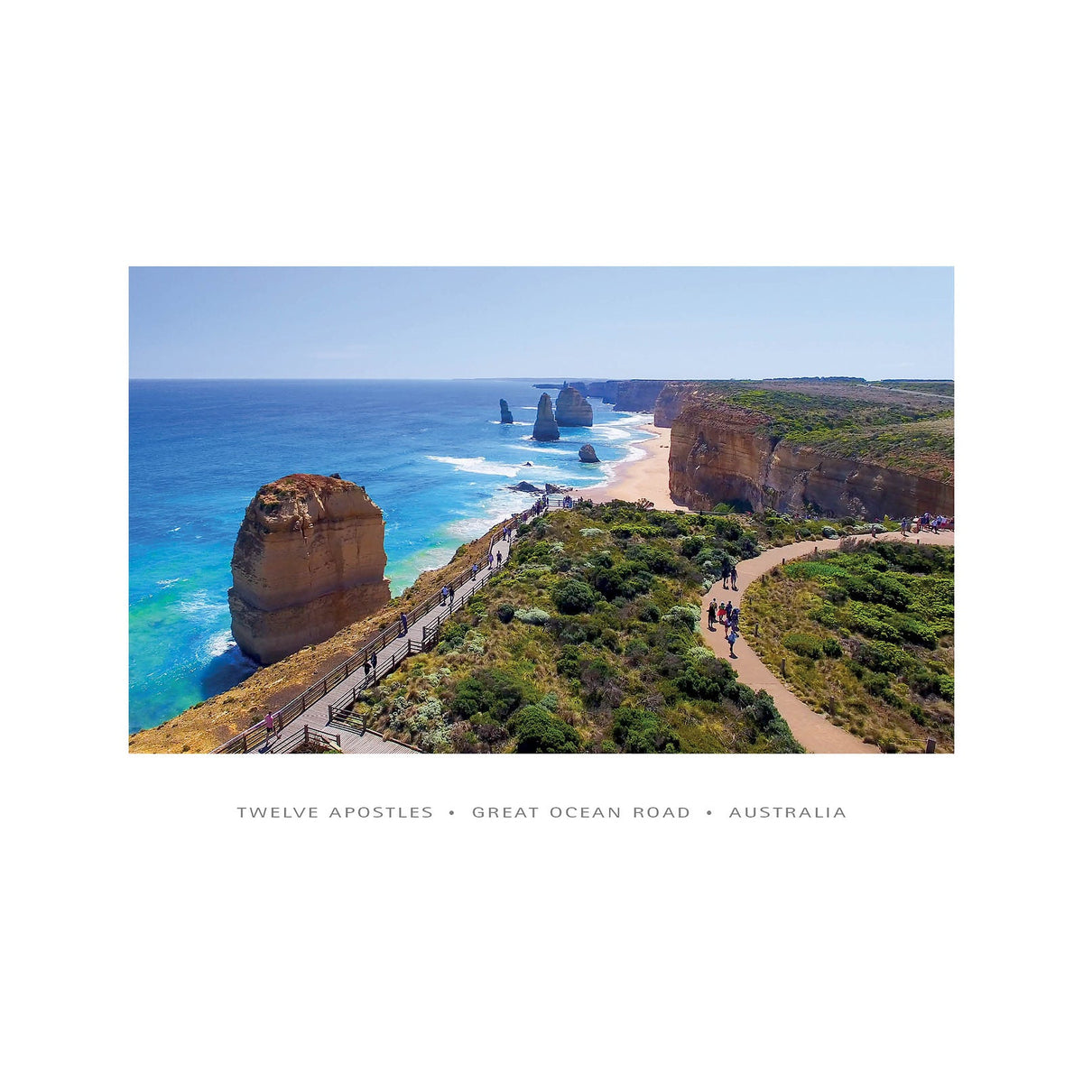 12 Apostles lookout - CF Postcard