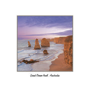 12 Apostles Purple Sky - Square Framer Postcard