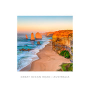 12 Apostles sunrise - Square Framer Postcard