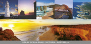 Great Ocean Road - 6 Scene - Panoramic Postcard