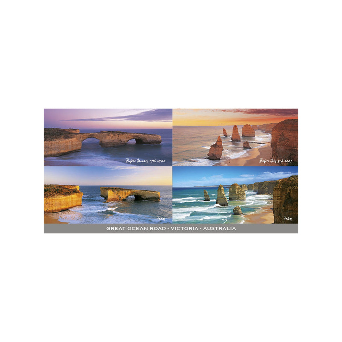 Before & After - Panoramic Postcard