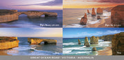 Before & After - Panoramic Postcard