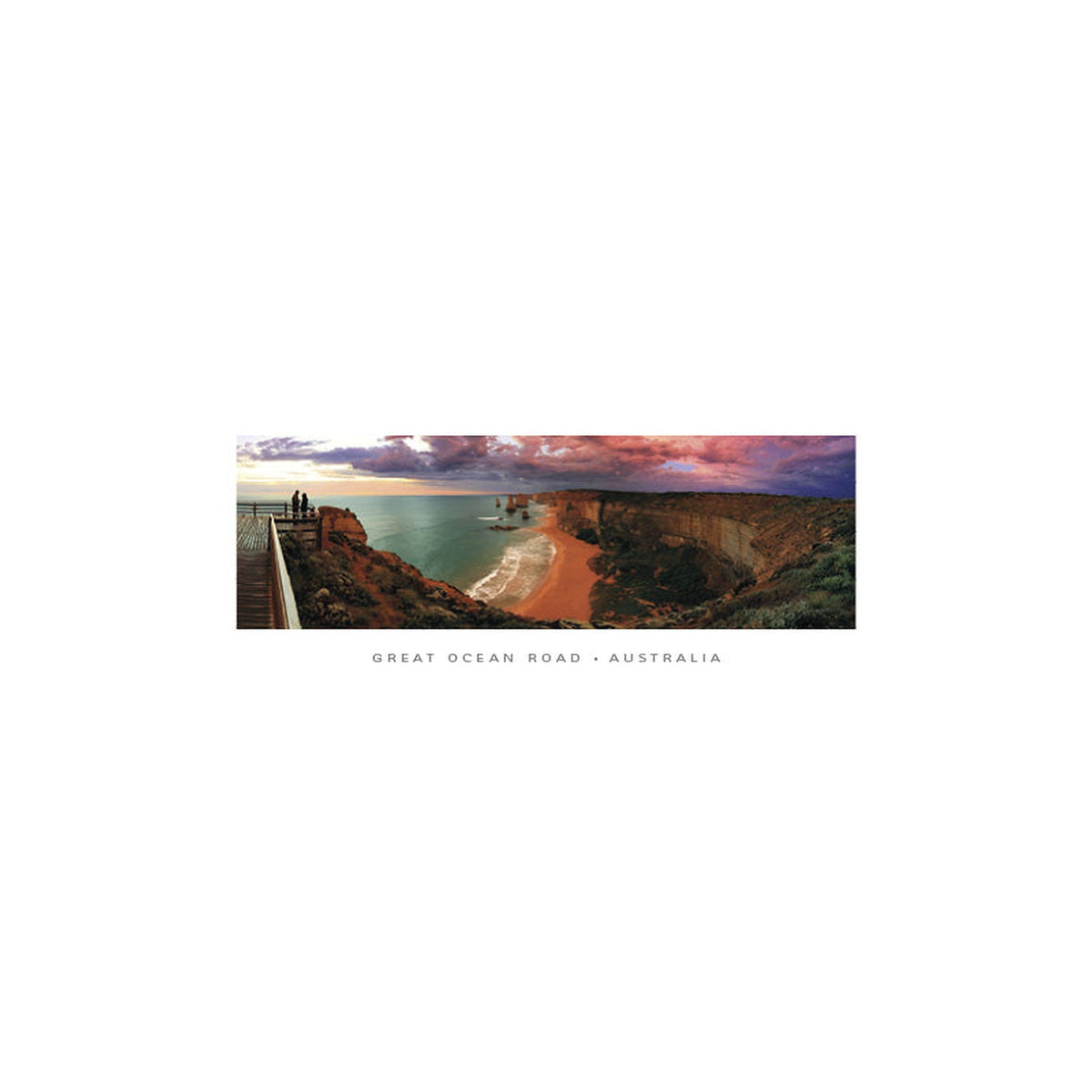 12 Apostles Lookout - Panoramic Framer Postcard