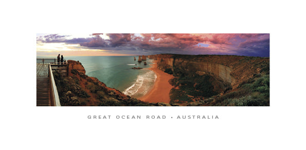 12 Apostles Lookout - Panoramic Framer Postcard