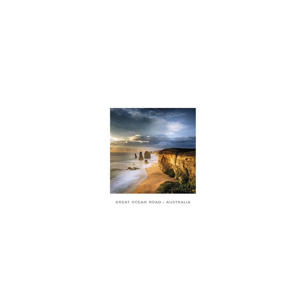 12 Apostles Stormy Sky - Square Framer Postcard