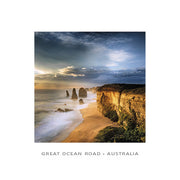12 Apostles Stormy Sky - Square Framer Postcard