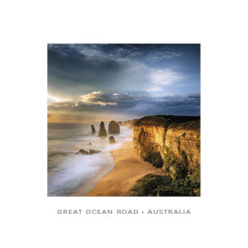 12 Apostles Stormy Sky - Square Framer Postcard