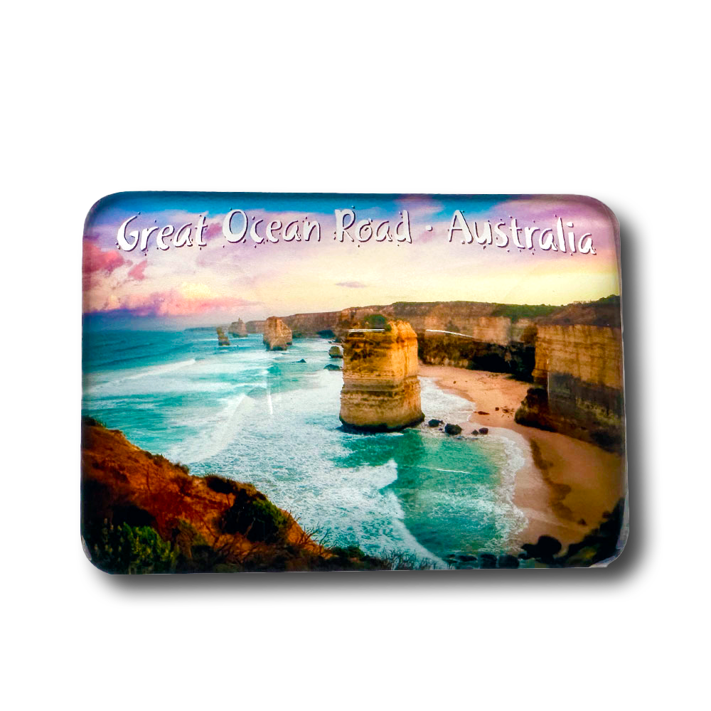 12 Apostles summer sunrise- Glass Magnet