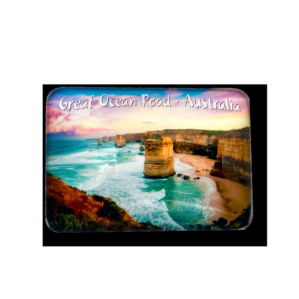 12 Apostles summer sunrise- Glass Magnet