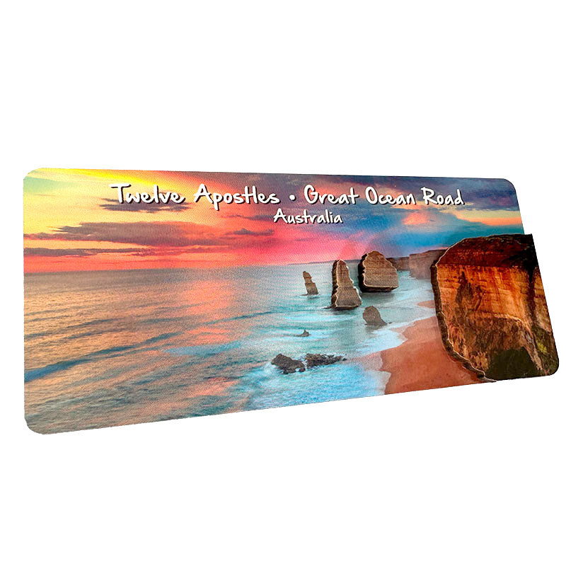 12 Apostles sunrise pink/yellow - 3D Wooden (L)