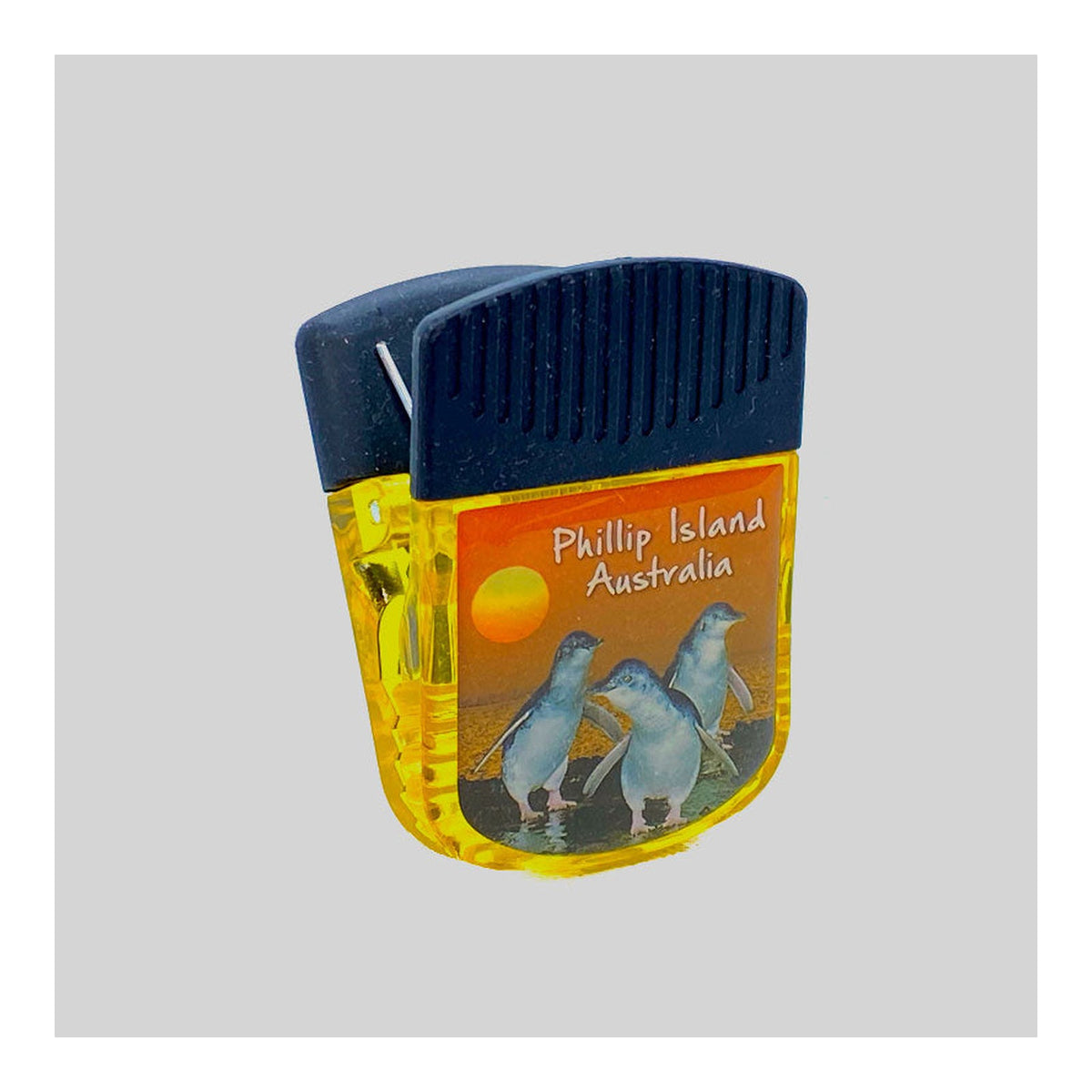 Penguins Orange Sunset - Magnetic Noteclip