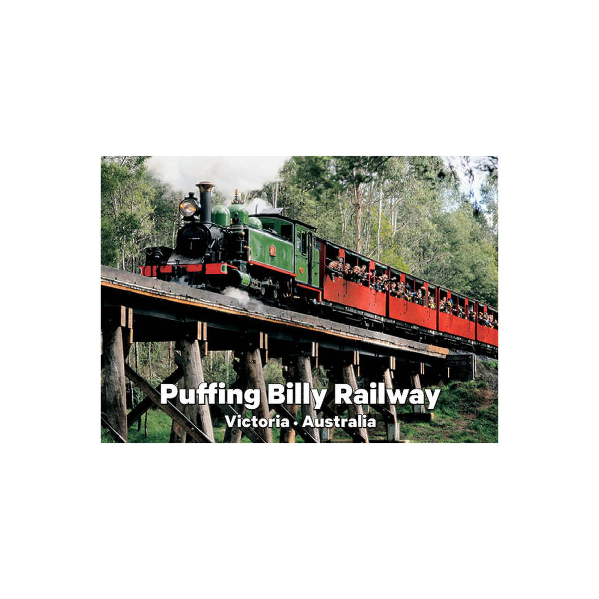 Puffing Billy Cockatoo Bridge - Metal Magnet