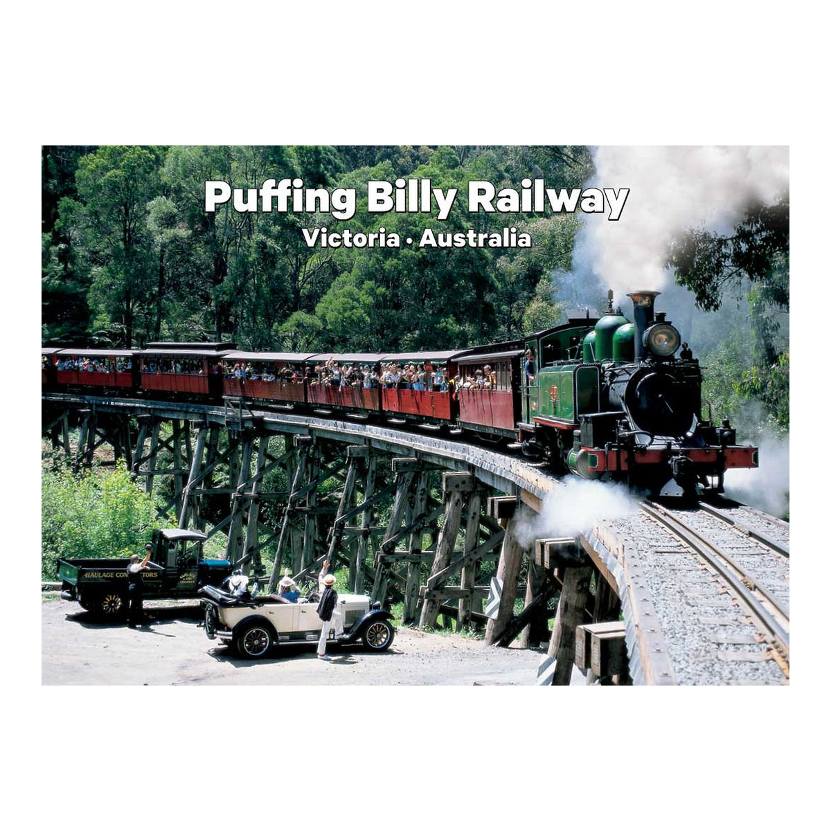 Puffing Billy trestle bridge - Metal Magnet