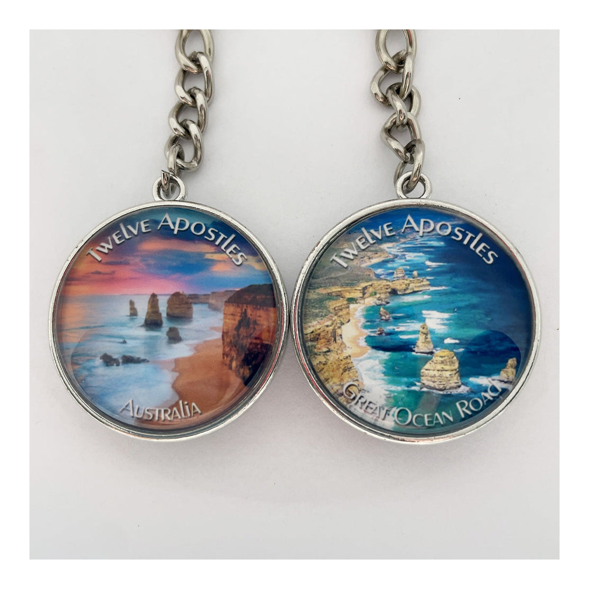 12 Apostles - Pink Sky & Aerial - Keychain